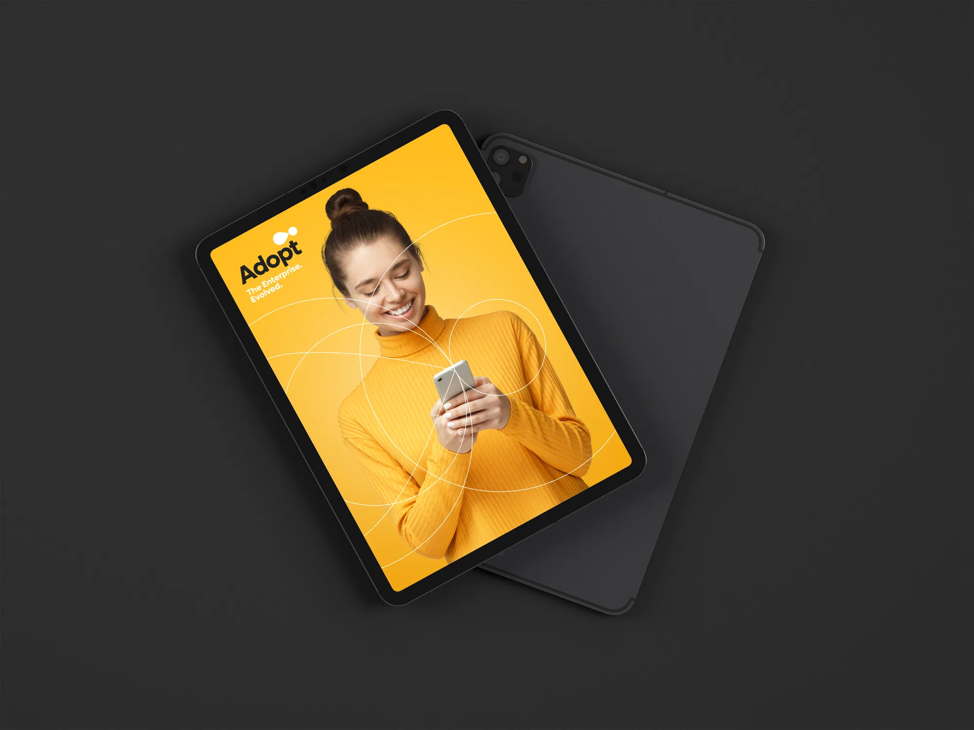 ADOPT - Detailed view of ADOPT product interface on tablet device