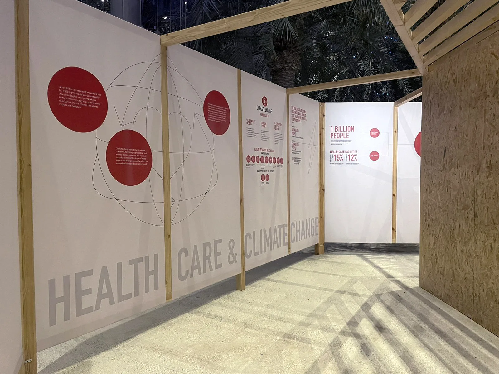 COP28 Exhibition - Health Care & Climate Change Display