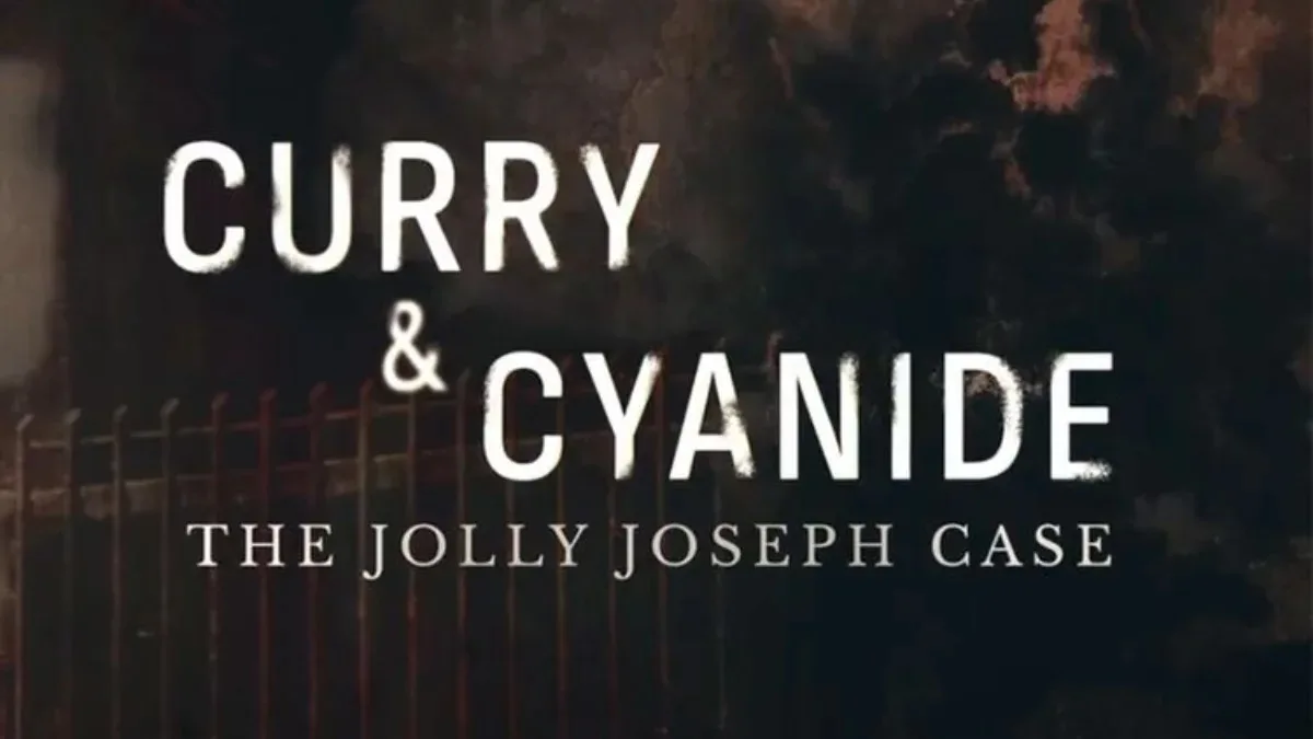 Curry & Cyanide - The Jolly Joseph Case movie still with title text