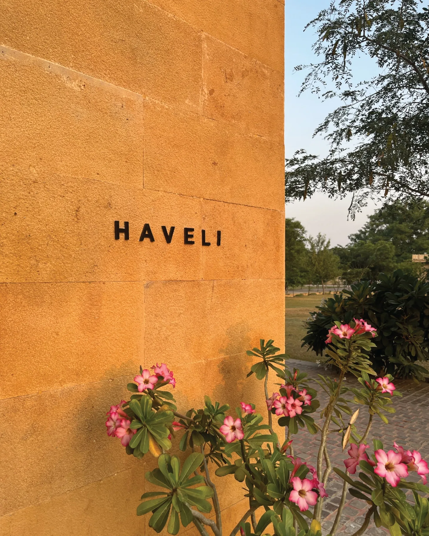 DHUN - Haveli wall signage integrated with architecture