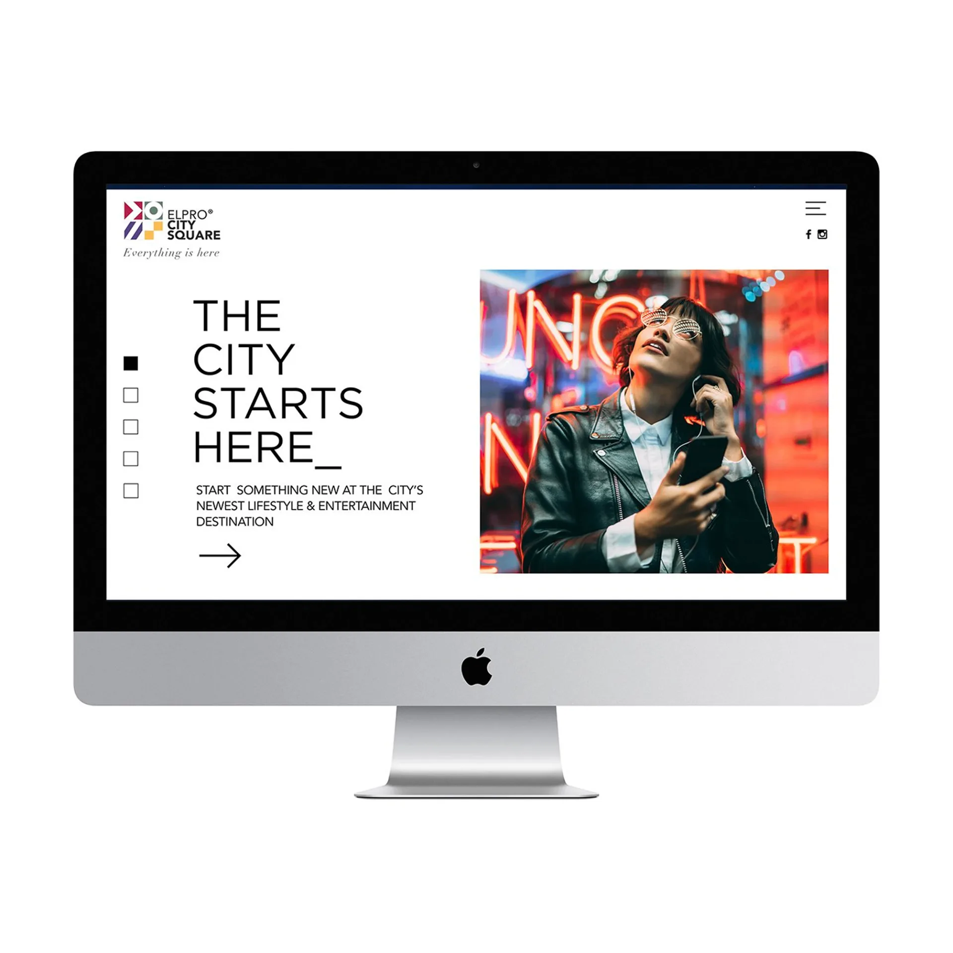 Elpro City Square - Website design