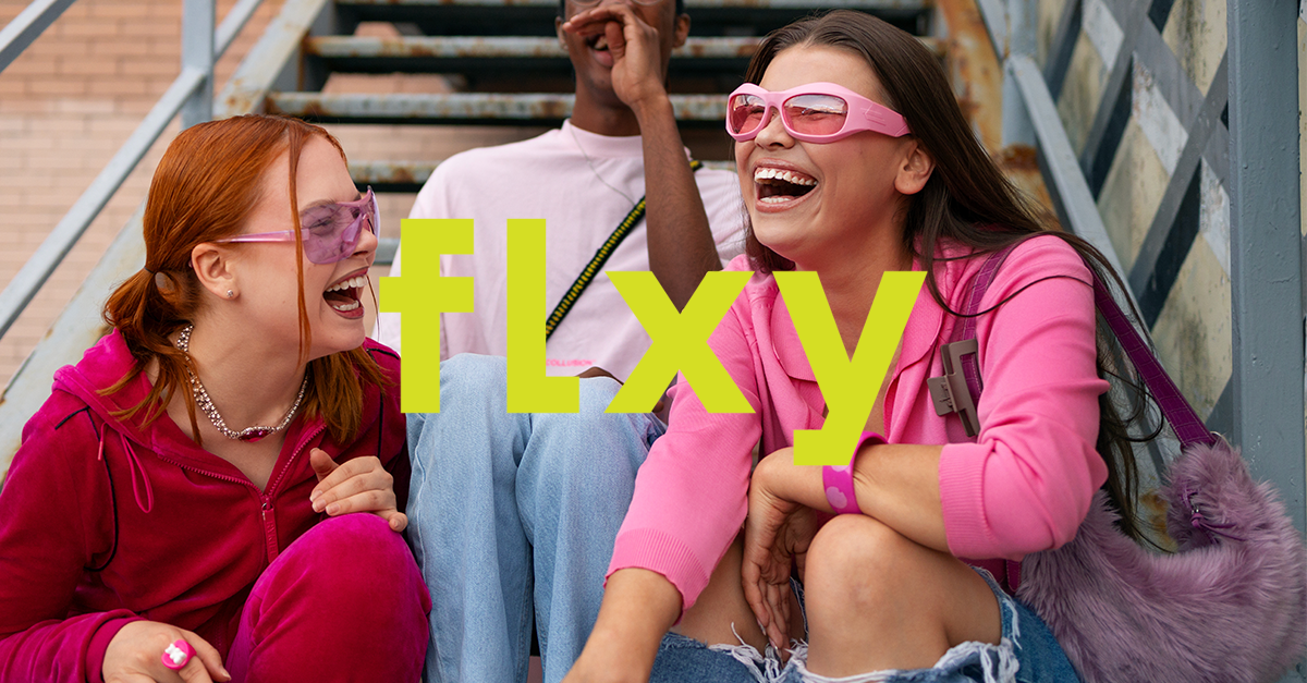 FLXY - Marketing materials showcasing adaptable retail identity