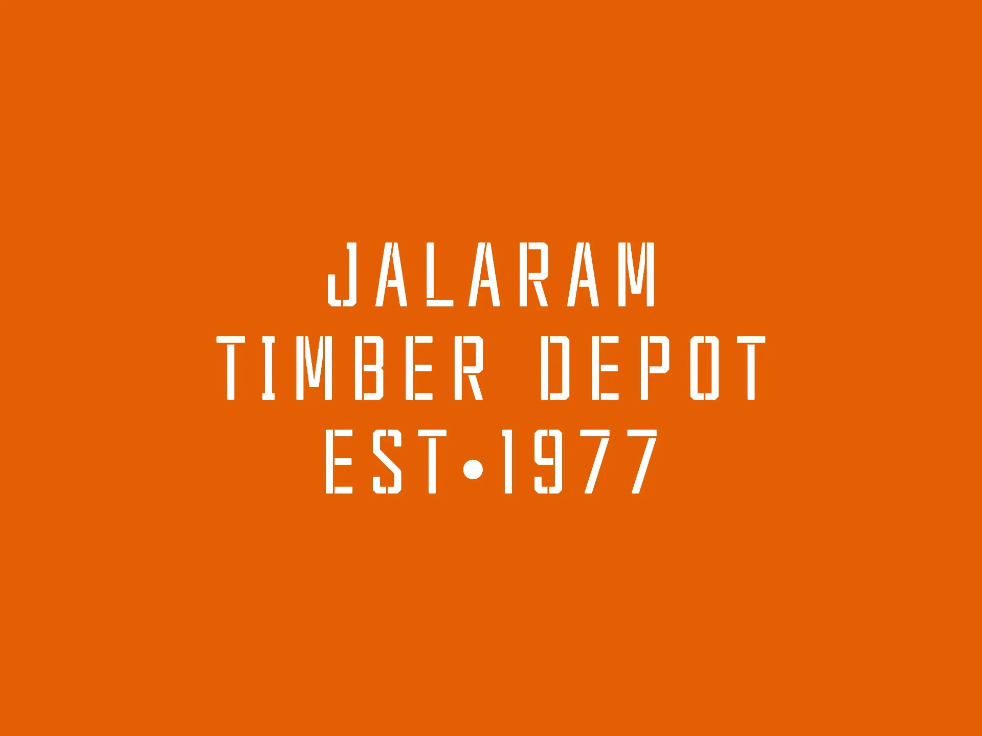 JALARAM TIMBER DEPOT - Brand identity for a heritage timber business