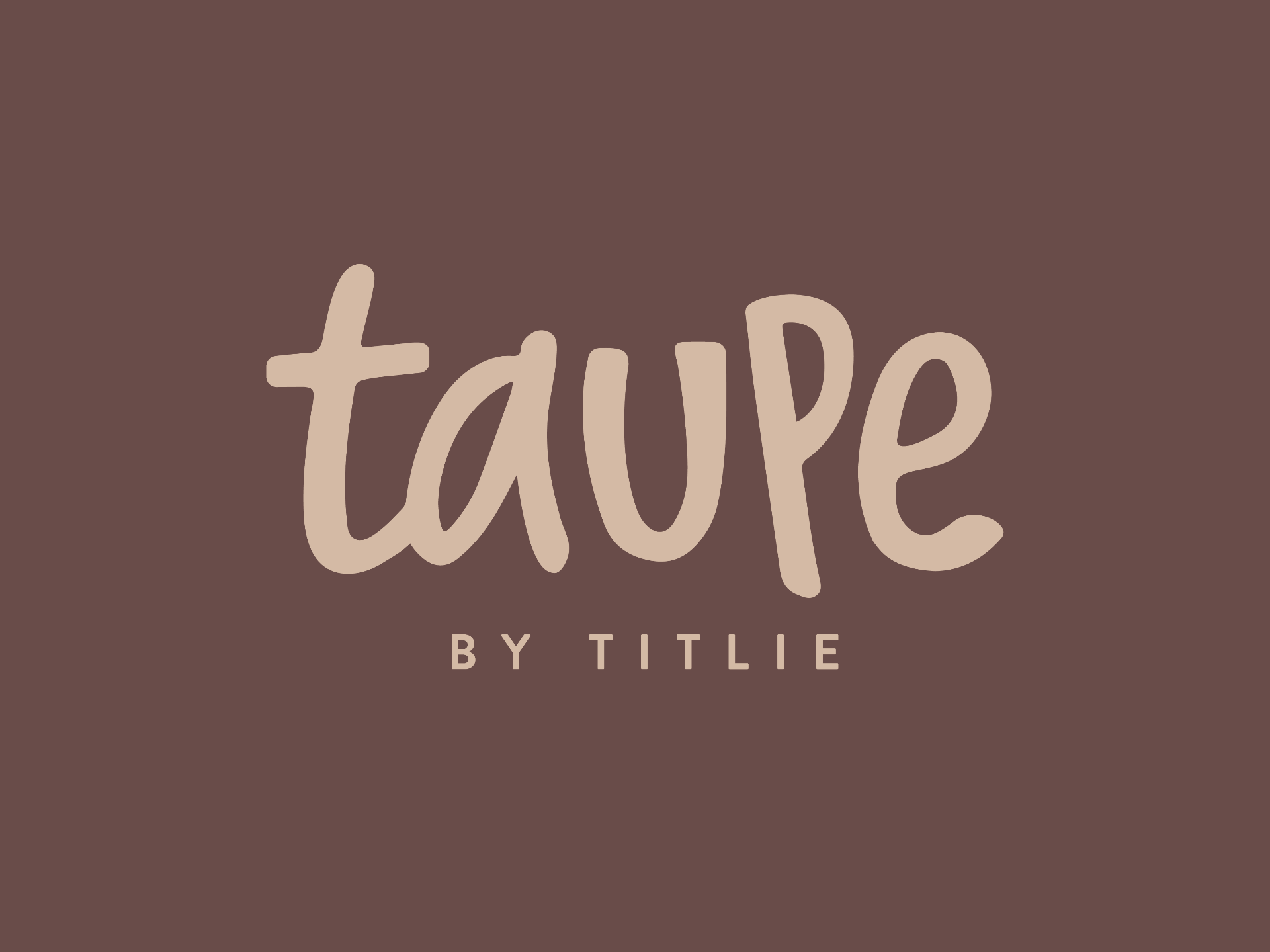 TAUPE - Identity for a modern-Indian comfort dining space in Assagao, Goa.