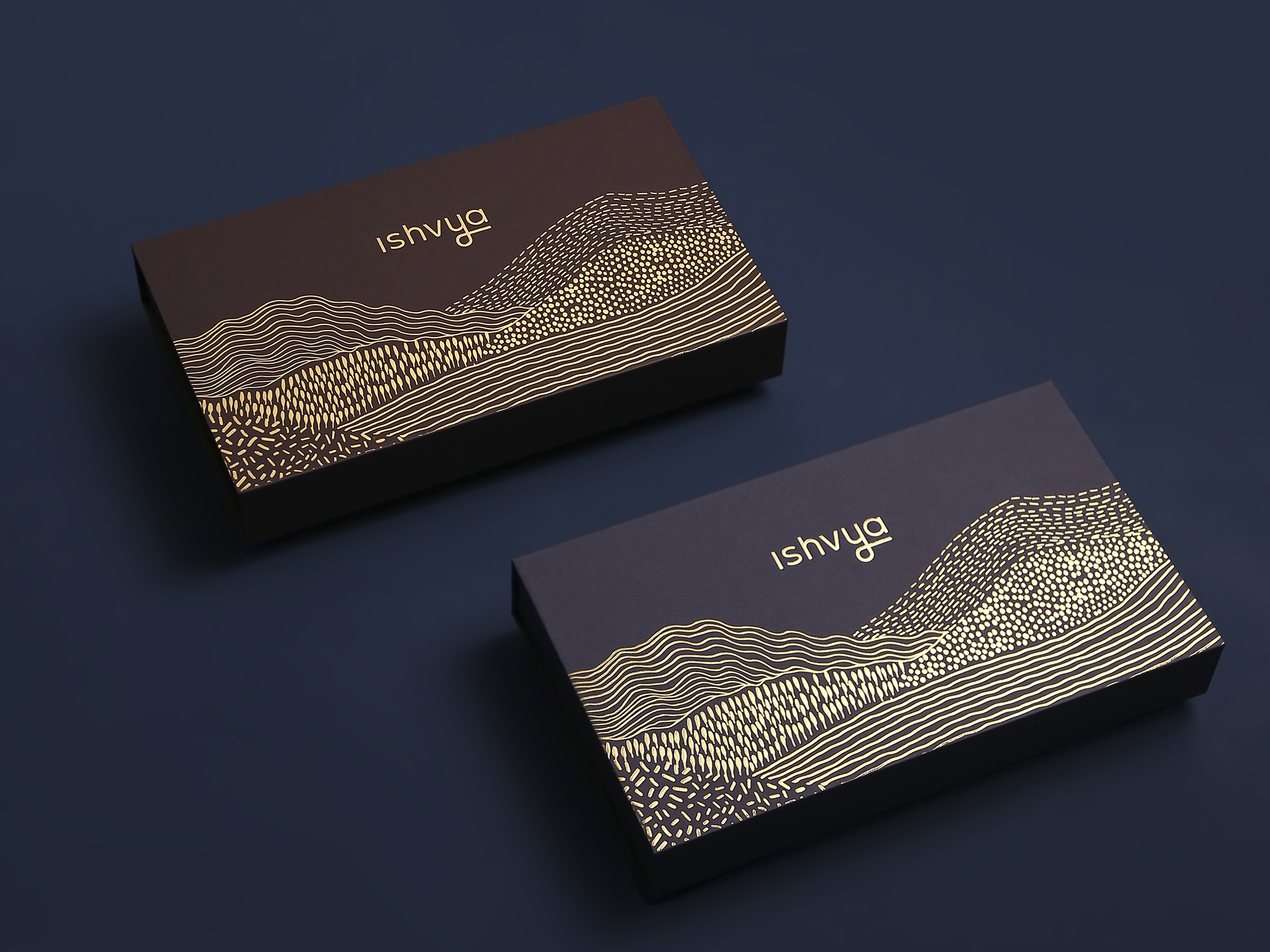 Ishvya packaging - illustrated boxes