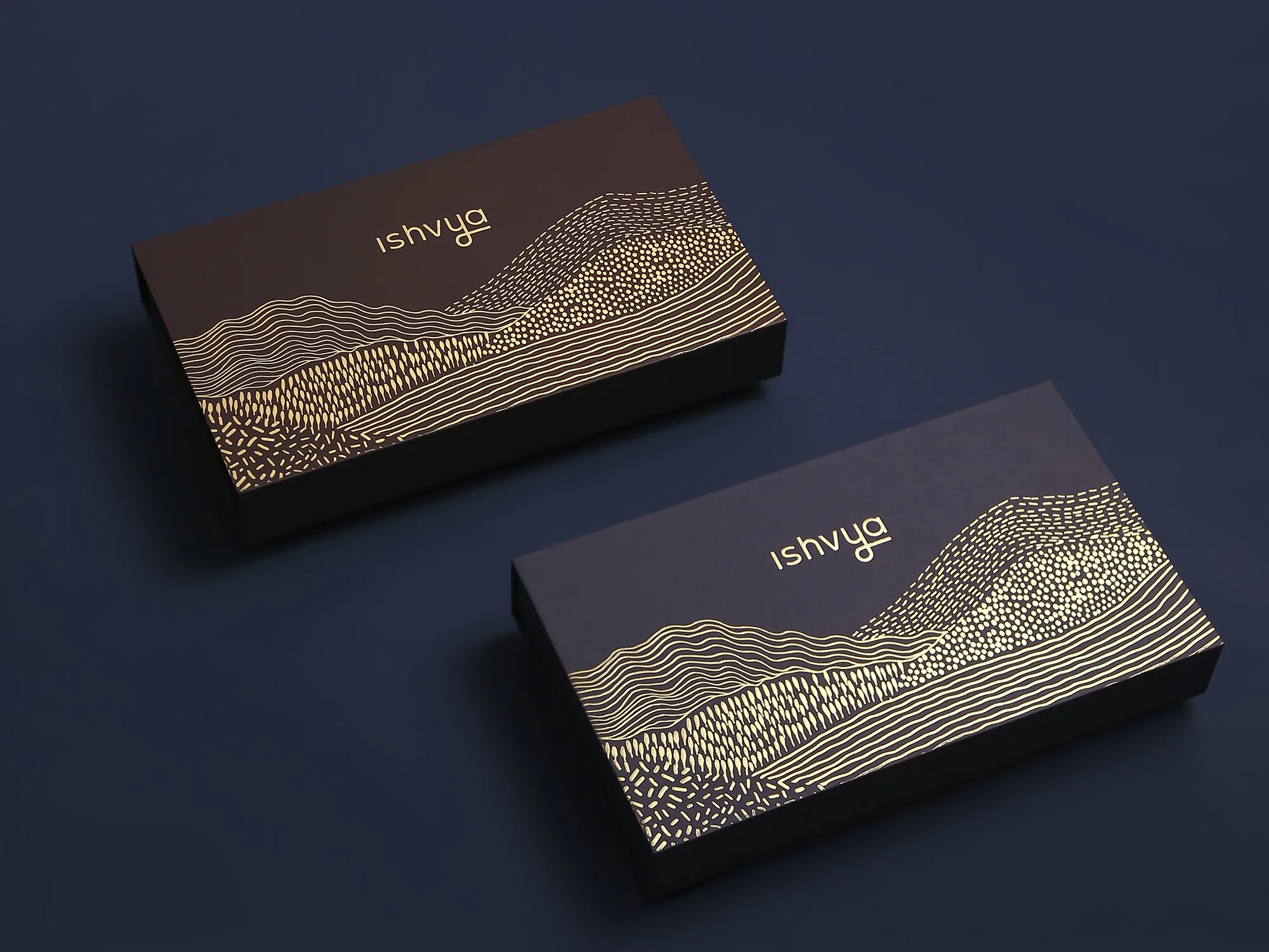 Ishvya packaging - illustrated boxes