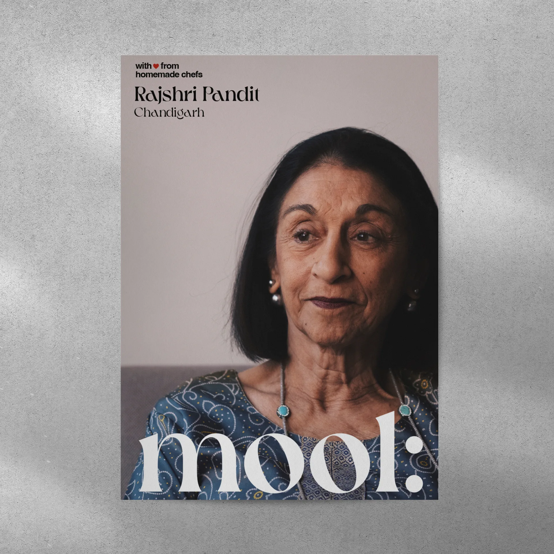 Mool - Portrait poster of home chef