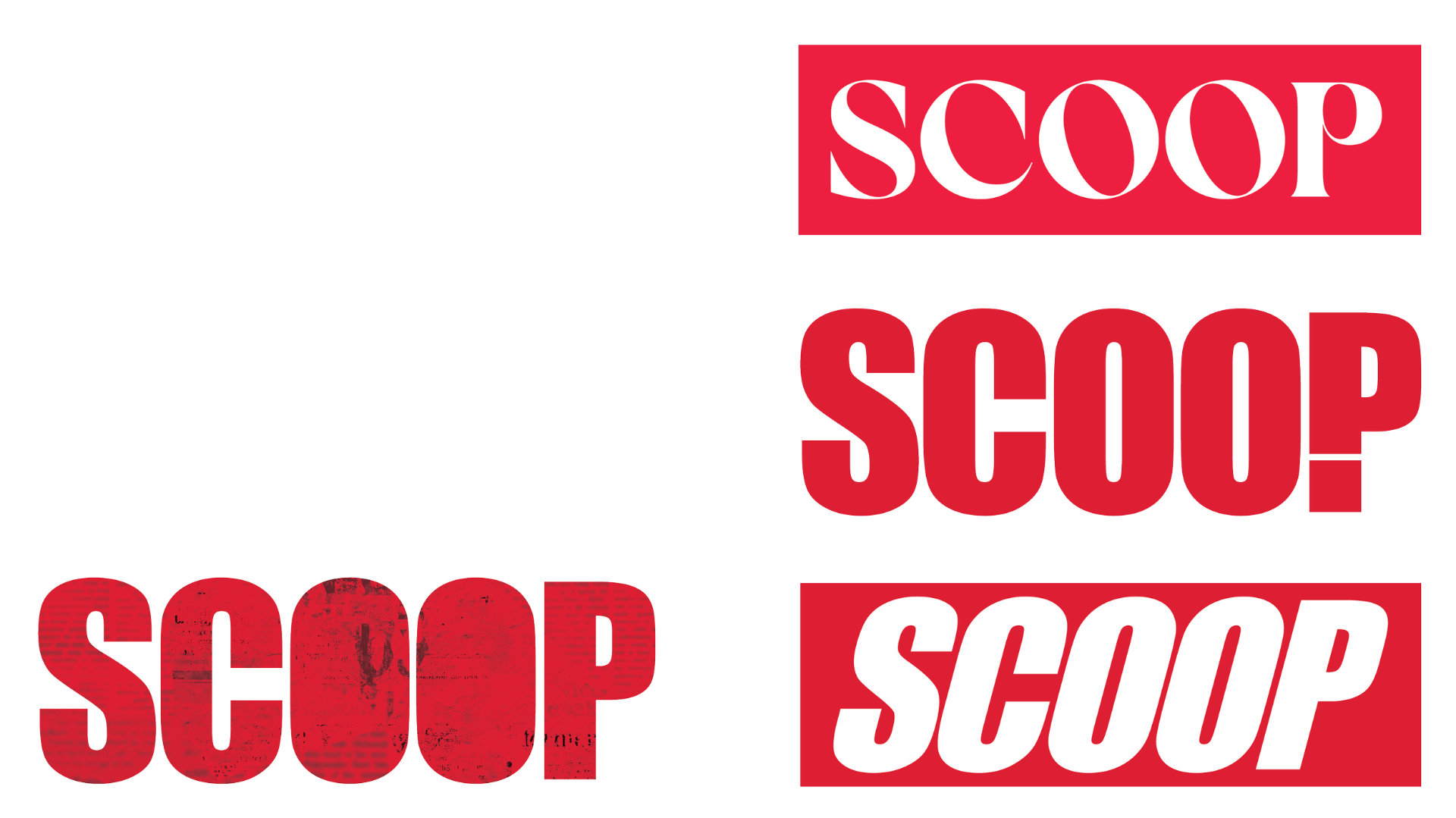 Scoop logo design process