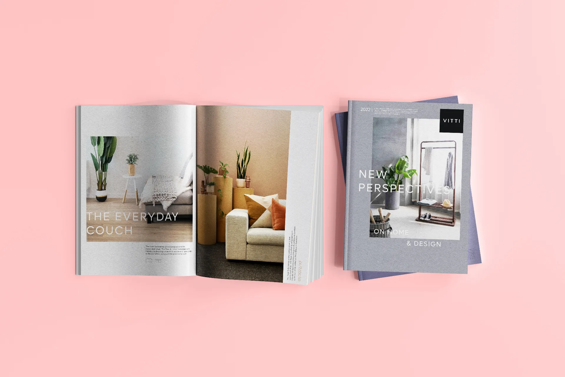 VITTI - Magazine spread showcasing the everyday couch and new perspectives