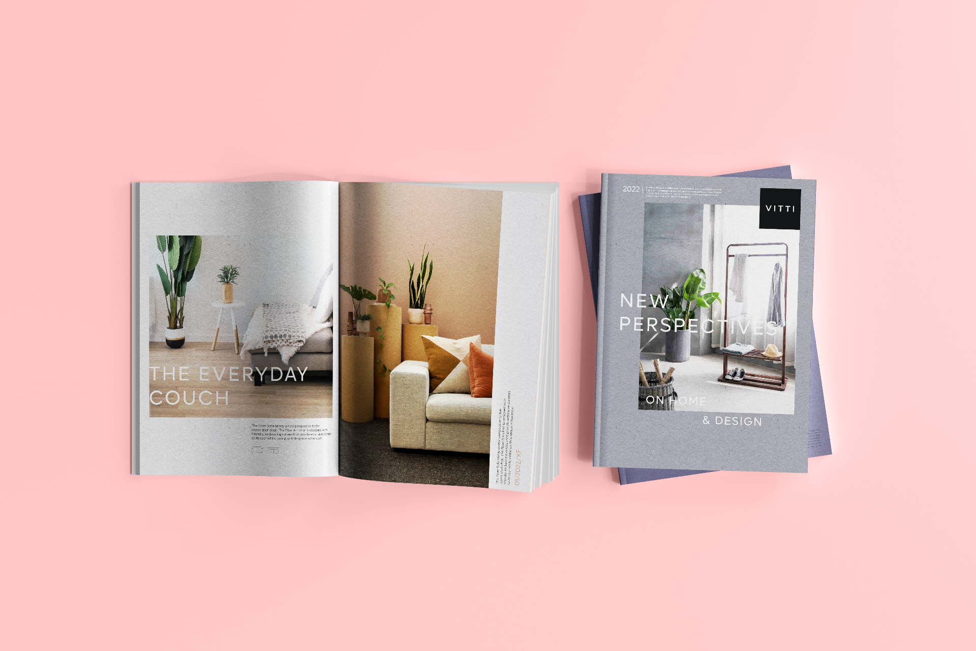 VITTI - Magazine spread showcasing the everyday couch and new perspectives